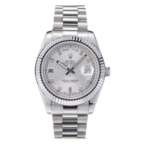 Rolex DayDate Silver Dial 41995 Men 41MM