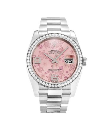 Rolex Datejust Pink Floral Dial 116244 Ladies 36MM